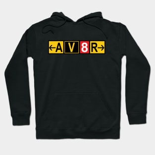aviator pilot design with airport signs Hoodie